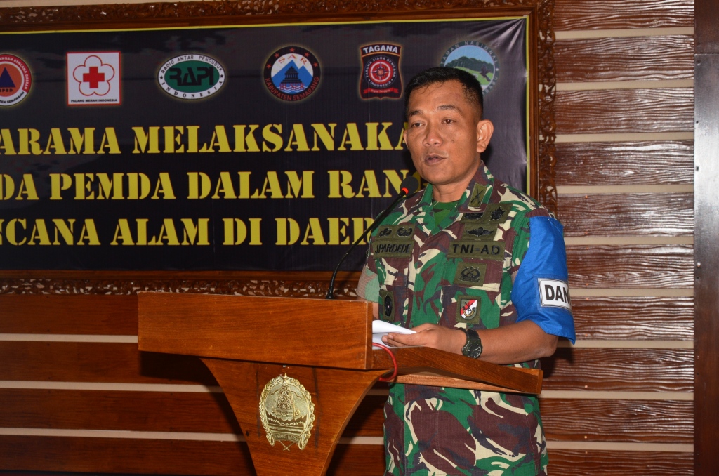 Korem Adakan Latihan Penanggulangan Bencana Alam